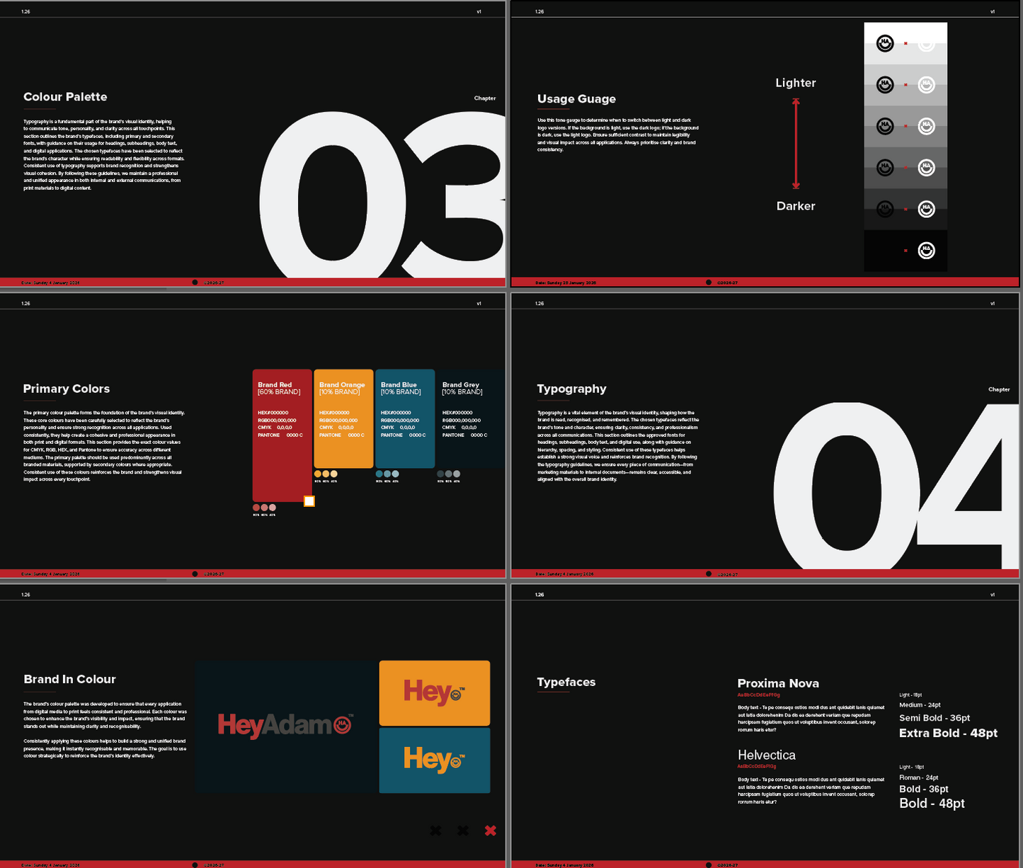 Streamlined Brand Guideline Template
